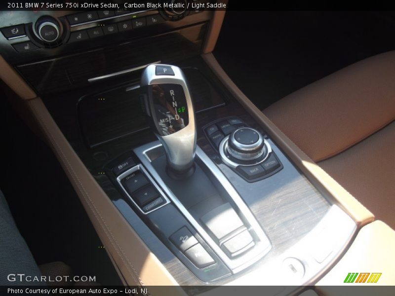 Carbon Black Metallic / Light Saddle 2011 BMW 7 Series 750i xDrive Sedan