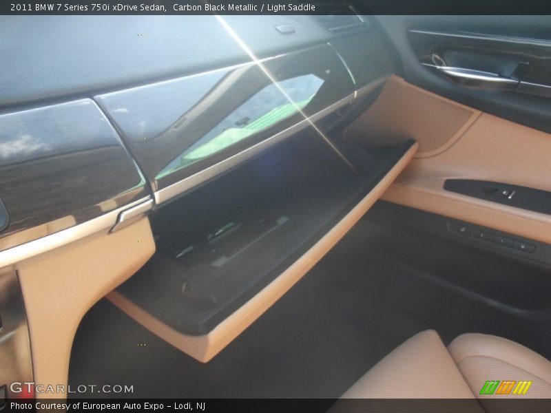 Carbon Black Metallic / Light Saddle 2011 BMW 7 Series 750i xDrive Sedan