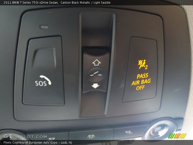 Carbon Black Metallic / Light Saddle 2011 BMW 7 Series 750i xDrive Sedan