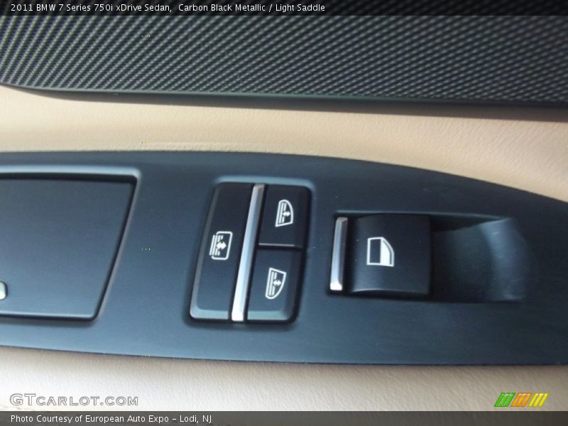 Carbon Black Metallic / Light Saddle 2011 BMW 7 Series 750i xDrive Sedan