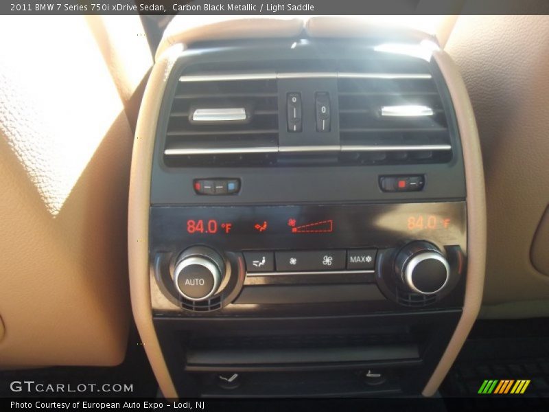 Carbon Black Metallic / Light Saddle 2011 BMW 7 Series 750i xDrive Sedan