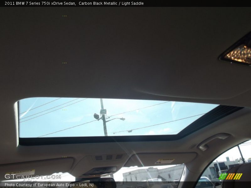 Carbon Black Metallic / Light Saddle 2011 BMW 7 Series 750i xDrive Sedan