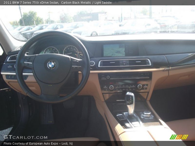Carbon Black Metallic / Light Saddle 2011 BMW 7 Series 750i xDrive Sedan