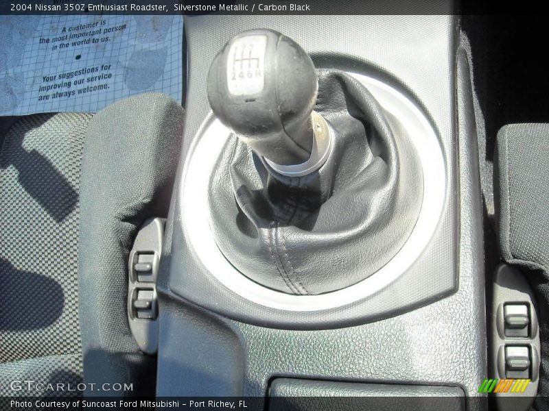 Silverstone Metallic / Carbon Black 2004 Nissan 350Z Enthusiast Roadster