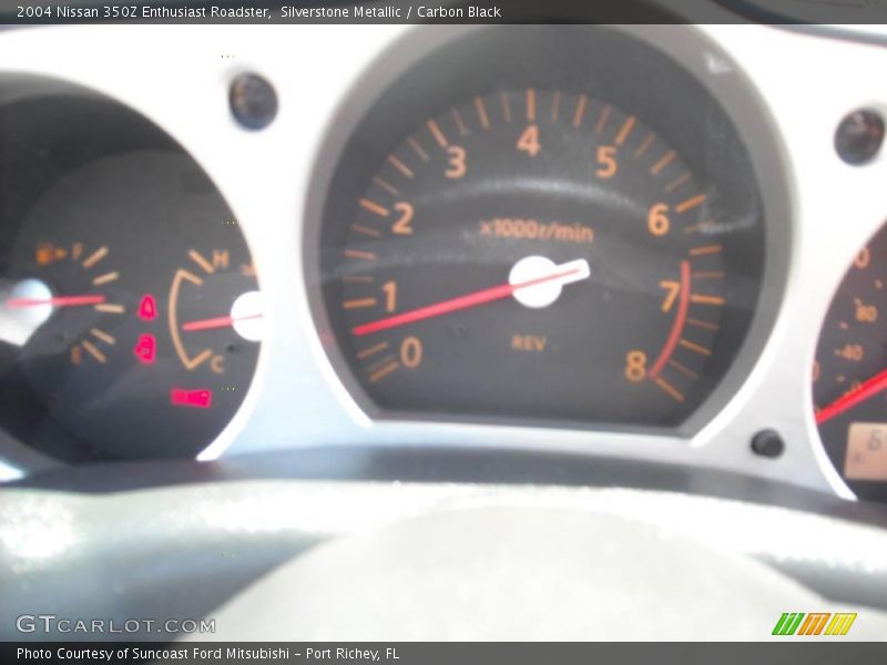 Silverstone Metallic / Carbon Black 2004 Nissan 350Z Enthusiast Roadster