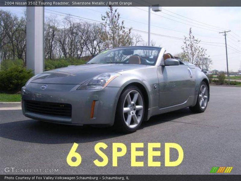 Silverstone Metallic / Burnt Orange 2004 Nissan 350Z Touring Roadster