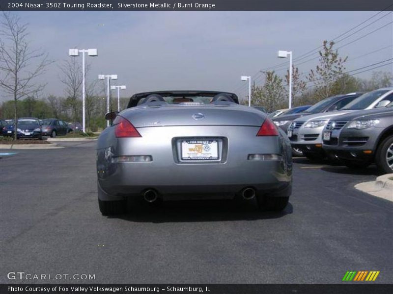 Silverstone Metallic / Burnt Orange 2004 Nissan 350Z Touring Roadster