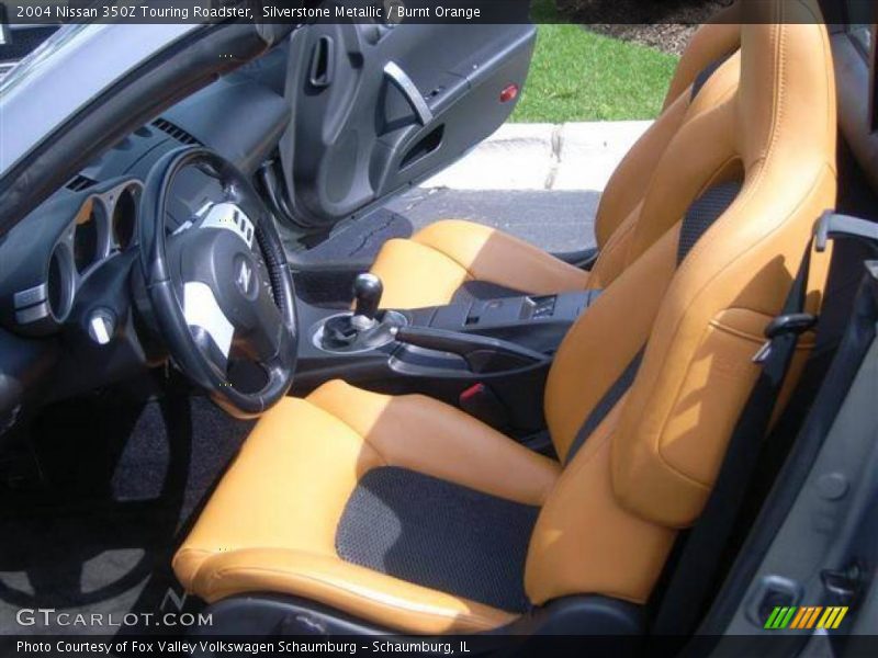 Silverstone Metallic / Burnt Orange 2004 Nissan 350Z Touring Roadster