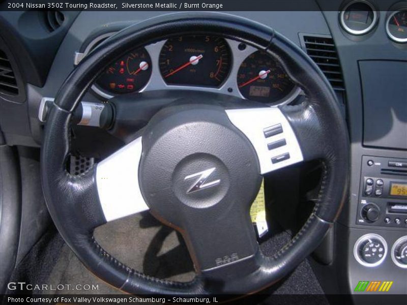 Silverstone Metallic / Burnt Orange 2004 Nissan 350Z Touring Roadster