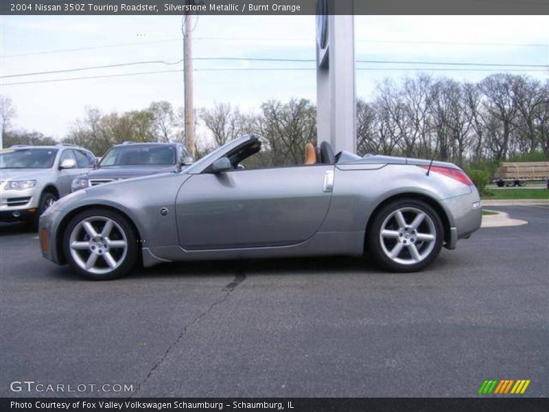 Silverstone Metallic / Burnt Orange 2004 Nissan 350Z Touring Roadster