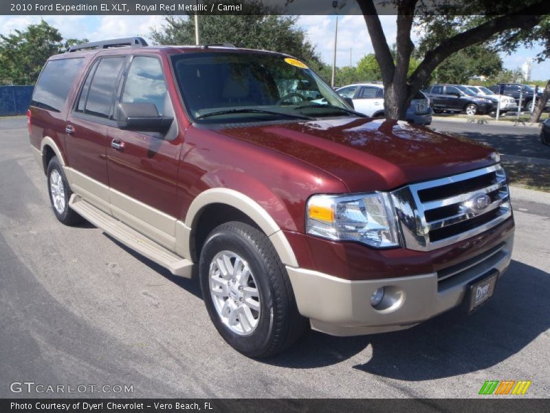 Royal Red Metallic / Camel 2010 Ford Expedition EL XLT
