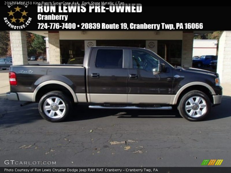 Dark Stone Metallic / Tan 2007 Ford F150 King Ranch SuperCrew 4x4