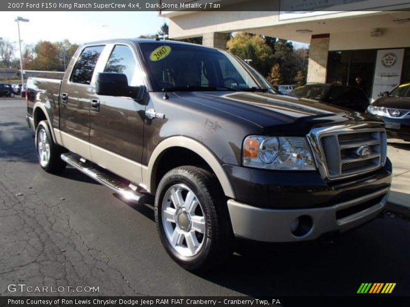 Dark Stone Metallic / Tan 2007 Ford F150 King Ranch SuperCrew 4x4