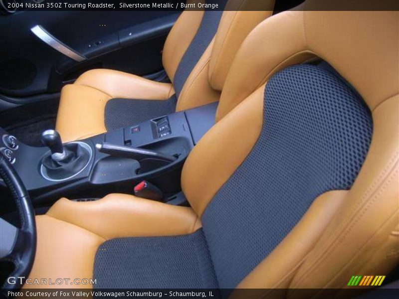 Silverstone Metallic / Burnt Orange 2004 Nissan 350Z Touring Roadster
