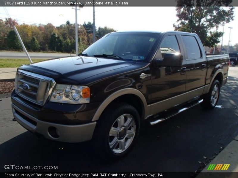Dark Stone Metallic / Tan 2007 Ford F150 King Ranch SuperCrew 4x4