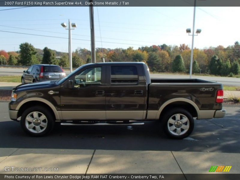 Dark Stone Metallic / Tan 2007 Ford F150 King Ranch SuperCrew 4x4