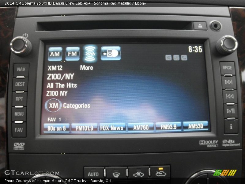 Sonoma Red Metallic / Ebony 2014 GMC Sierra 2500HD Denali Crew Cab 4x4