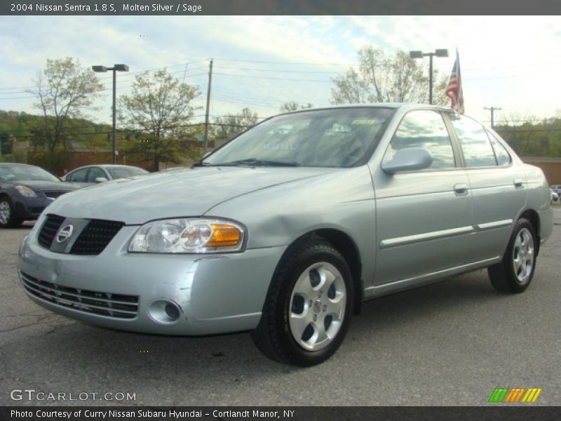 Molten Silver / Sage 2004 Nissan Sentra 1.8 S