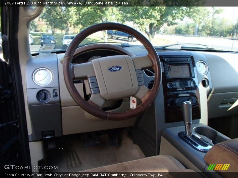 Dark Stone Metallic / Tan 2007 Ford F150 King Ranch SuperCrew 4x4