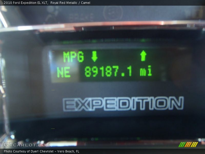 Royal Red Metallic / Camel 2010 Ford Expedition EL XLT