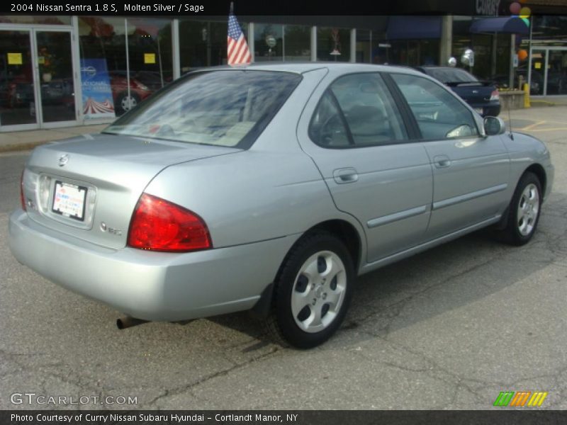 Molten Silver / Sage 2004 Nissan Sentra 1.8 S