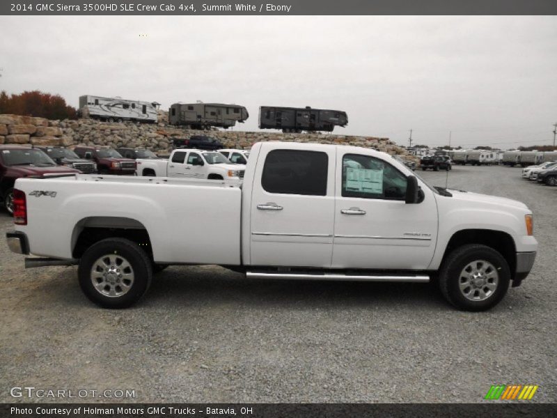 Summit White / Ebony 2014 GMC Sierra 3500HD SLE Crew Cab 4x4