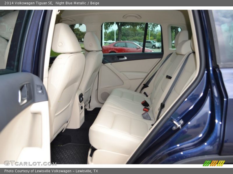 Night Blue Metallic / Beige 2014 Volkswagen Tiguan SE