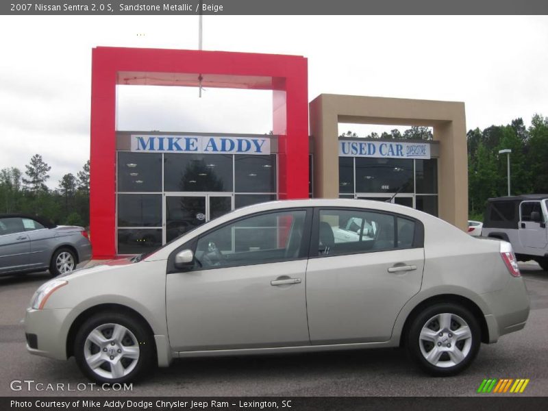 Sandstone Metallic / Beige 2007 Nissan Sentra 2.0 S