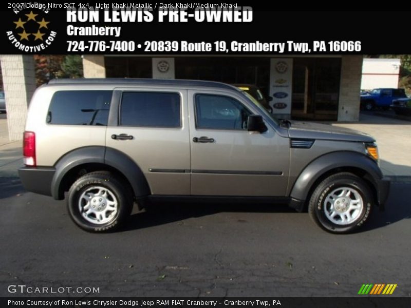Light Khaki Metallic / Dark Khaki/Medium Khaki 2007 Dodge Nitro SXT 4x4