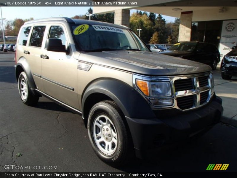 Light Khaki Metallic / Dark Khaki/Medium Khaki 2007 Dodge Nitro SXT 4x4