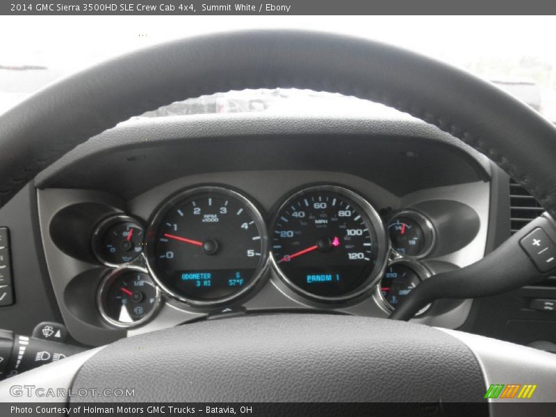Summit White / Ebony 2014 GMC Sierra 3500HD SLE Crew Cab 4x4