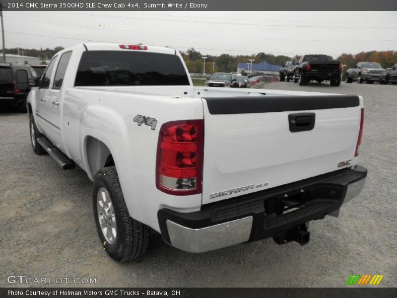 Summit White / Ebony 2014 GMC Sierra 3500HD SLE Crew Cab 4x4