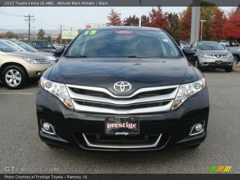 Attitude Black Metallic / Black 2013 Toyota Venza LE AWD