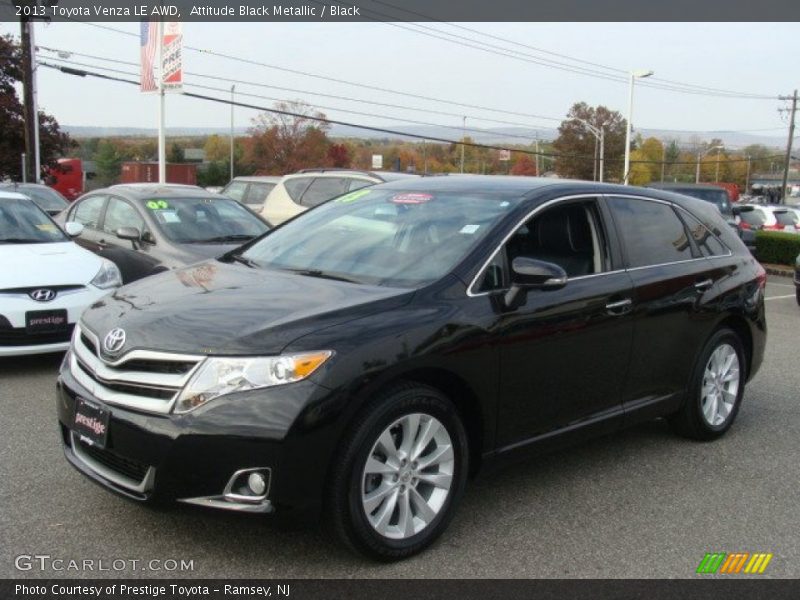 Attitude Black Metallic / Black 2013 Toyota Venza LE AWD