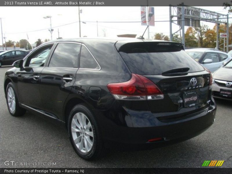 Attitude Black Metallic / Black 2013 Toyota Venza LE AWD