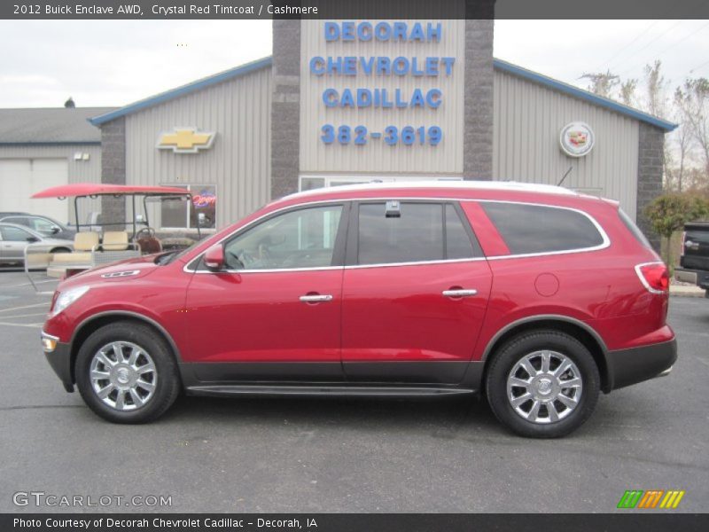 Crystal Red Tintcoat / Cashmere 2012 Buick Enclave AWD