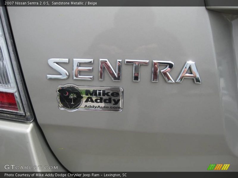 Sandstone Metallic / Beige 2007 Nissan Sentra 2.0 S