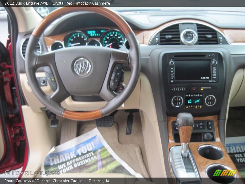 Crystal Red Tintcoat / Cashmere 2012 Buick Enclave AWD