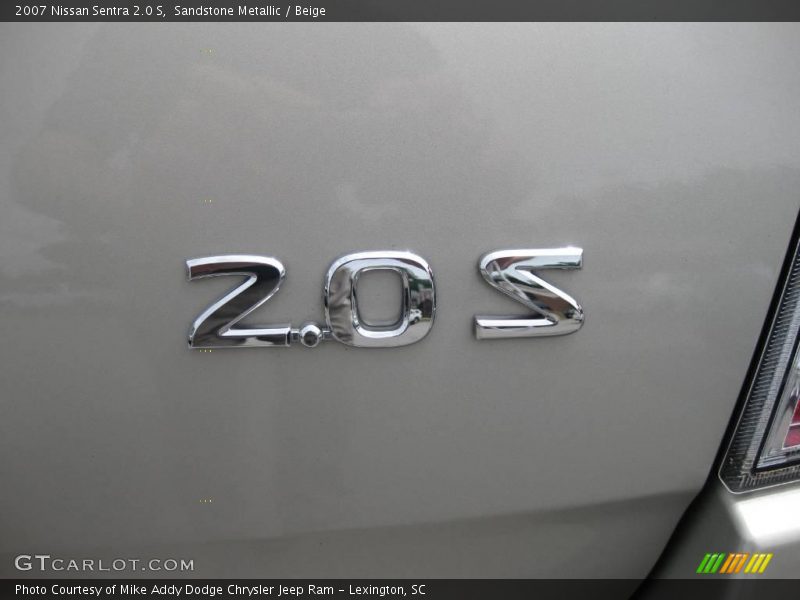 Sandstone Metallic / Beige 2007 Nissan Sentra 2.0 S