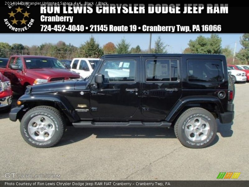 Black / Black 2014 Jeep Wrangler Unlimited Sahara 4x4