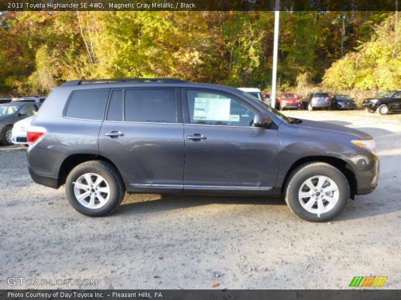 Magnetic Gray Metallic / Black 2013 Toyota Highlander SE 4WD