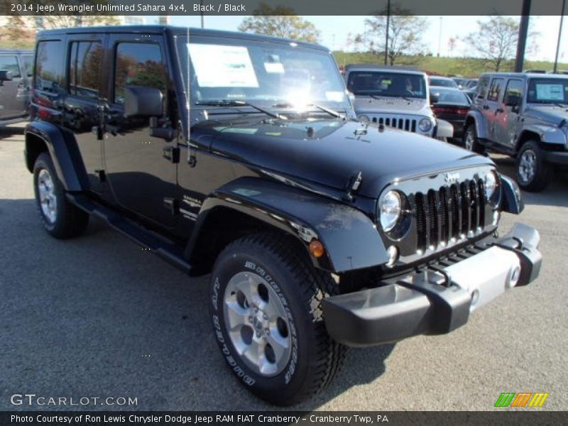 Black / Black 2014 Jeep Wrangler Unlimited Sahara 4x4