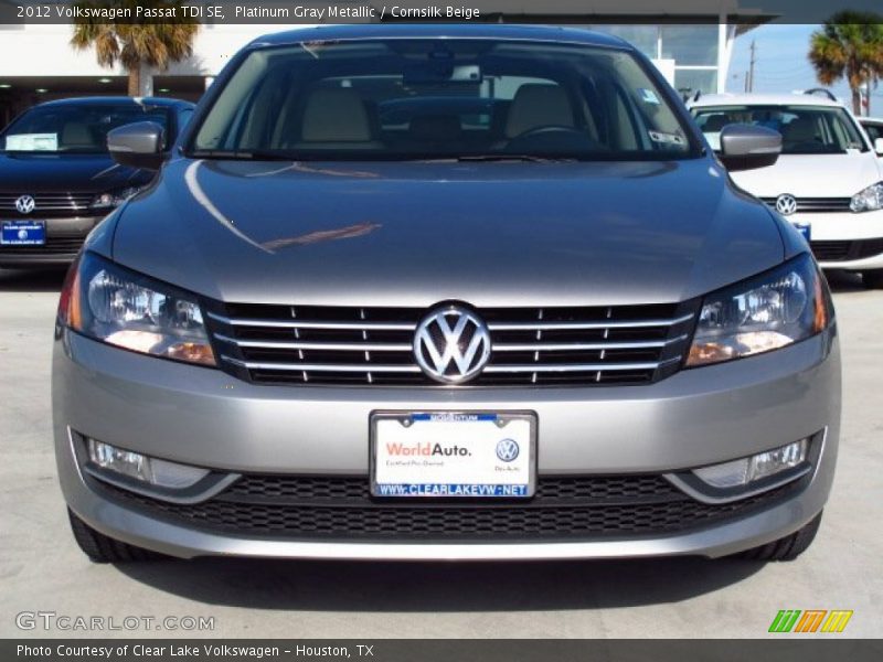 Platinum Gray Metallic / Cornsilk Beige 2012 Volkswagen Passat TDI SE