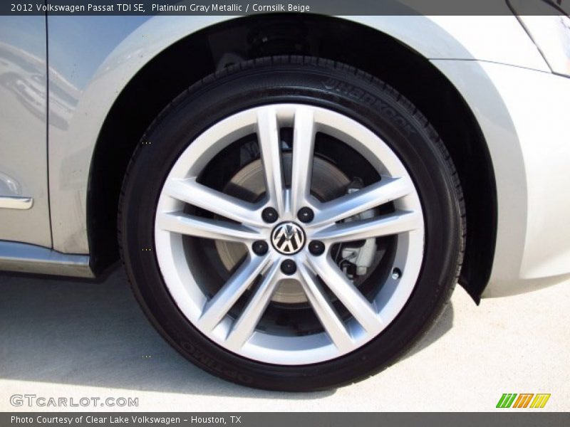 Platinum Gray Metallic / Cornsilk Beige 2012 Volkswagen Passat TDI SE