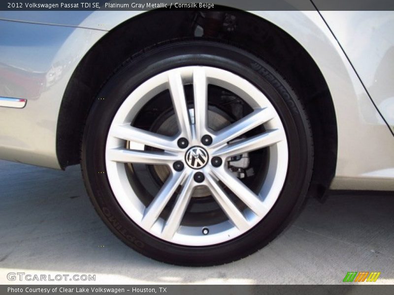Platinum Gray Metallic / Cornsilk Beige 2012 Volkswagen Passat TDI SE