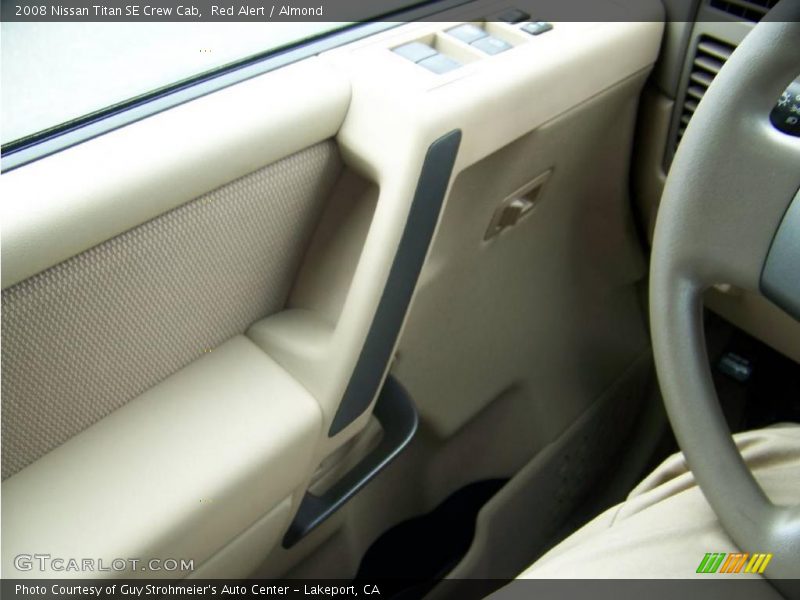Red Alert / Almond 2008 Nissan Titan SE Crew Cab