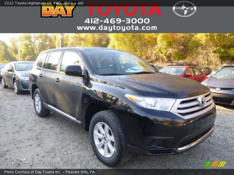 Black / Ash 2013 Toyota Highlander V6 4WD