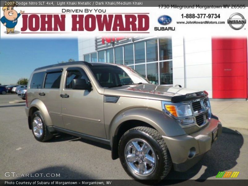 Light Khaki Metallic / Dark Khaki/Medium Khaki 2007 Dodge Nitro SLT 4x4