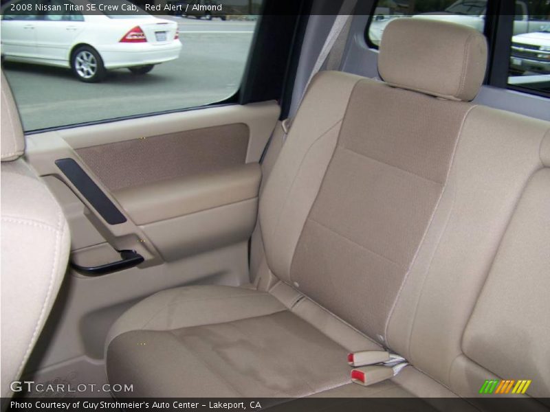 Red Alert / Almond 2008 Nissan Titan SE Crew Cab