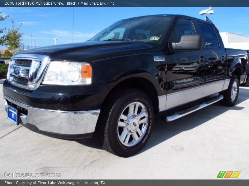 Black / Medium/Dark Flint 2008 Ford F150 XLT SuperCrew
